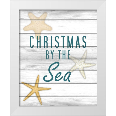 Christmas by the Sea 2 White Modern Wood Framed Art Print by Kimberly, Allen