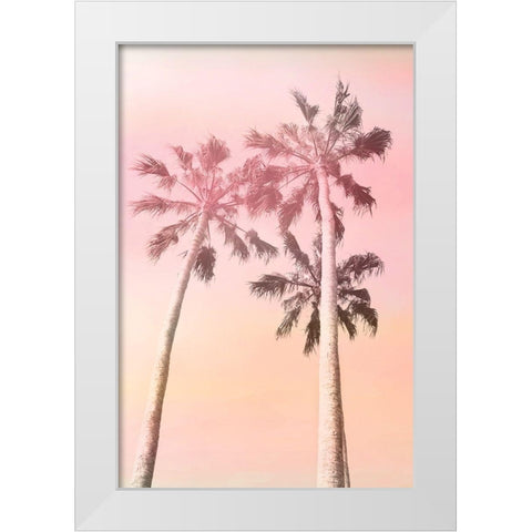 Pink Sunset 2 White Modern Wood Framed Art Print by Kimberly, Allen