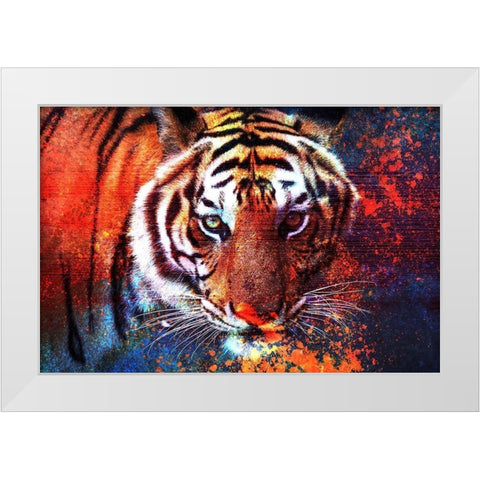 In Your Eyes White Modern Wood Framed Art Print by Kimberly, Allen