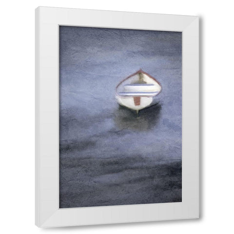 Blue Lake White Modern Wood Framed Art Print by Kimberly, Allen