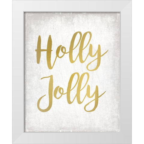 Christmas Jingle 2 White Modern Wood Framed Art Print by Kimberly, Allen