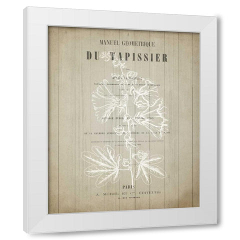 No 1 Floral Page White Modern Wood Framed Art Print by Allen, Kimberly