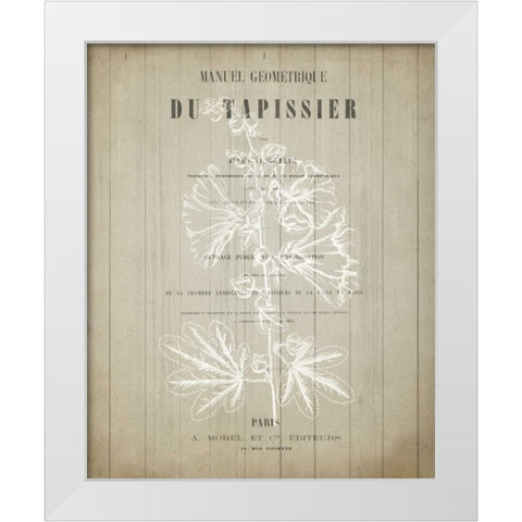 No 1 Floral Page White Modern Wood Framed Art Print by Allen, Kimberly