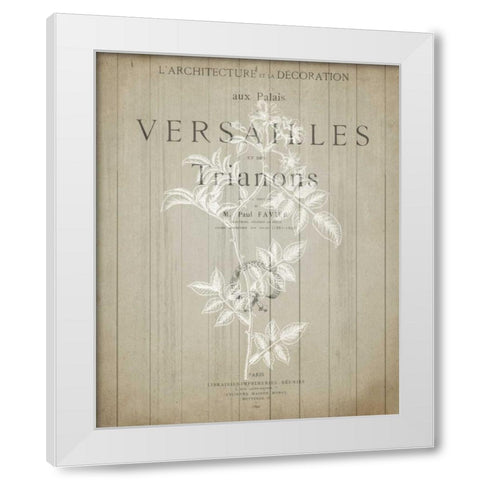 No 3 Floral Page White Modern Wood Framed Art Print by Allen, Kimberly