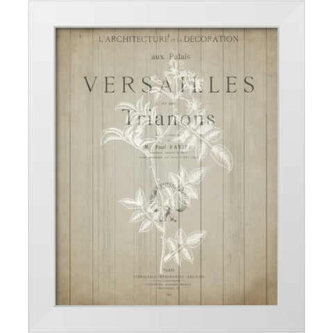 No 3 Floral Page White Modern Wood Framed Art Print by Allen, Kimberly