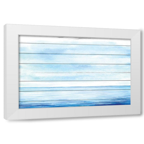 Waterscape White Modern Wood Framed Art Print by Kimberly, Allen