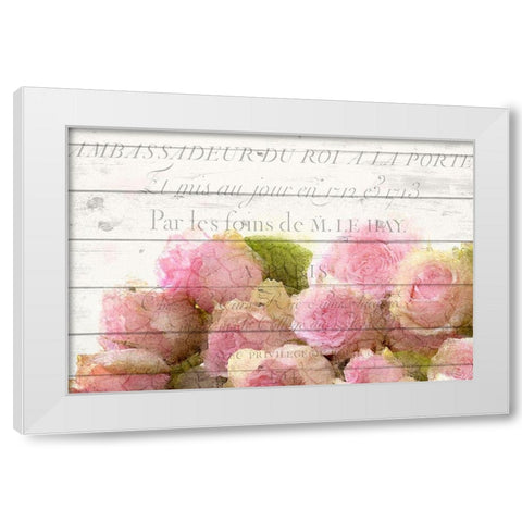 Fluers White Modern Wood Framed Art Print by Kimberly, Allen