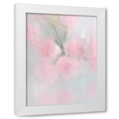 First Blush v2 White Modern Wood Framed Art Print by Kimberly, Allen