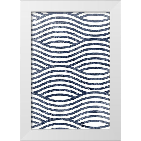 Navy 1 White Modern Wood Framed Art Print by Allen, Kimberly