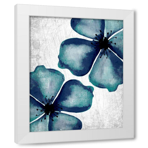 Hints of Teal 2 White Modern Wood Framed Art Print by Allen, Kimberly