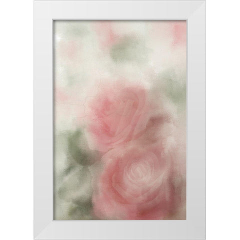Roses in Bloom v2 White Modern Wood Framed Art Print by Kimberly, Allen