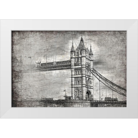 Tower White Modern Wood Framed Art Print by Kimberly, Allen