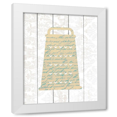 Kitchen Utensils 3 White Modern Wood Framed Art Print by Kimberly, Allen