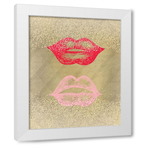 Shades 1 White Modern Wood Framed Art Print by Kimberly, Allen