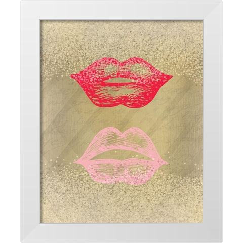 Shades 1 White Modern Wood Framed Art Print by Kimberly, Allen