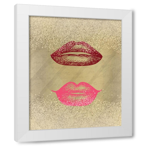 Shades 3 White Modern Wood Framed Art Print by Kimberly, Allen