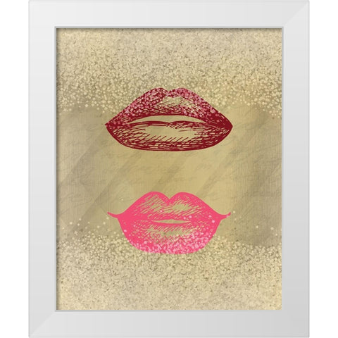 Shades 3 White Modern Wood Framed Art Print by Kimberly, Allen