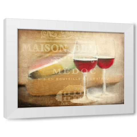 Maison Blanc White Modern Wood Framed Art Print by Kimberly, Allen