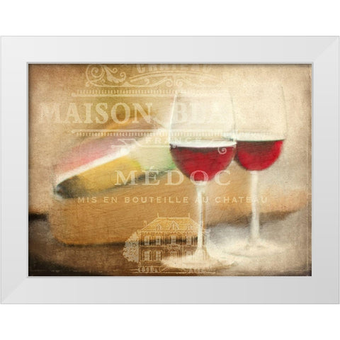Maison Blanc White Modern Wood Framed Art Print by Kimberly, Allen