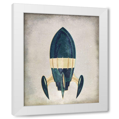 To Space 1 White Modern Wood Framed Art Print by Allen, Kimberly