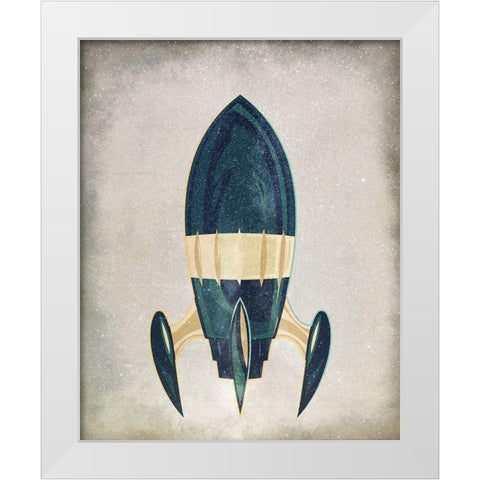 To Space 1 White Modern Wood Framed Art Print by Allen, Kimberly
