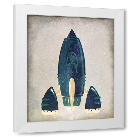 To Space 2 White Modern Wood Framed Art Print by Allen, Kimberly