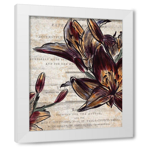 Brilliant Blooms 2 White Modern Wood Framed Art Print by Kimberly, Allen