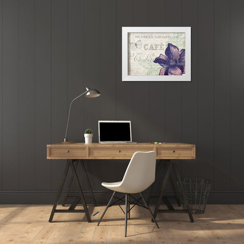 Lilac 1 White Modern Wood Framed Art Print by Kimberly, Allen