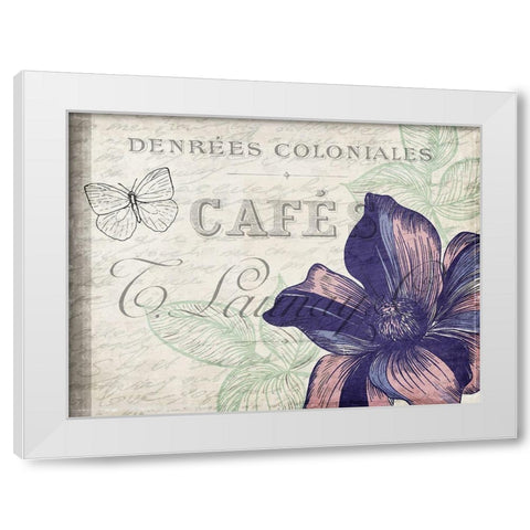 Lilac 1 White Modern Wood Framed Art Print by Kimberly, Allen