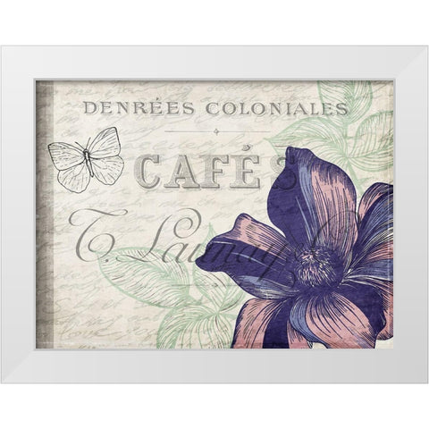 Lilac 1 White Modern Wood Framed Art Print by Kimberly, Allen