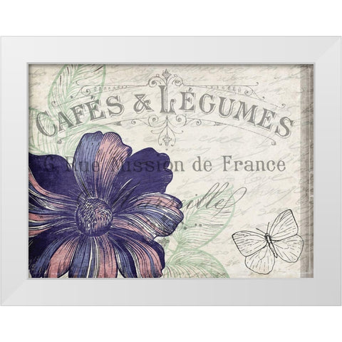 Lilac 2 White Modern Wood Framed Art Print by Kimberly, Allen