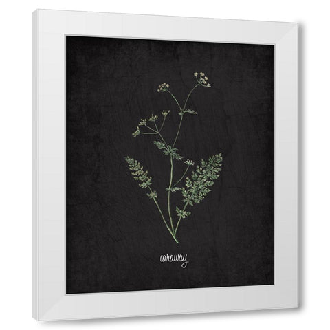 Caraway White Modern Wood Framed Art Print by Kimberly, Allen