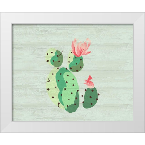 Cacti 2 White Modern Wood Framed Art Print by Kimberly, Allen