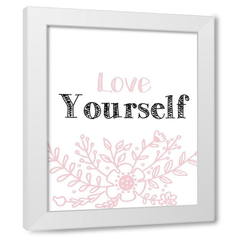 Yourself 3 White Modern Wood Framed Art Print by Kimberly, Allen