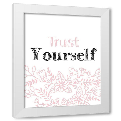 Yourself 3 White Modern Wood Framed Art Print by Kimberly, Allen