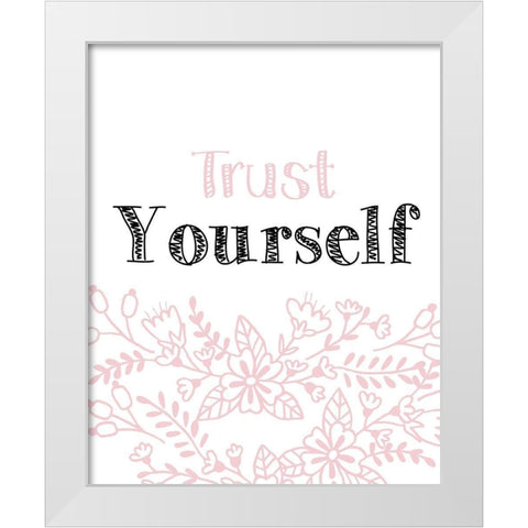 Yourself 3 White Modern Wood Framed Art Print by Kimberly, Allen