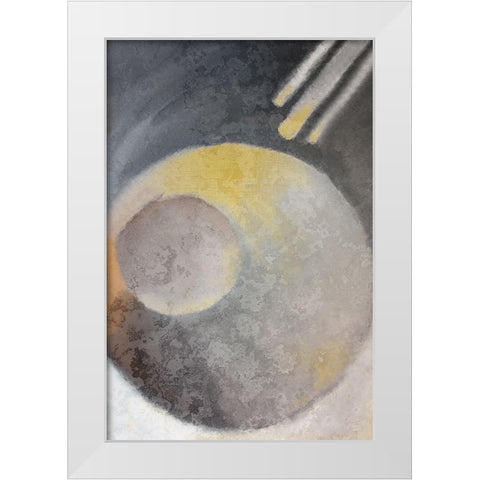 Concrete Circle 2 White Modern Wood Framed Art Print by Kimberly, Allen