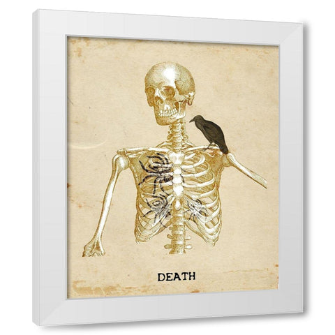 Death White Modern Wood Framed Art Print by Kimberly, Allen