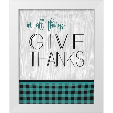 In All Things White Modern Wood Framed Art Print by Kimberly, Allen