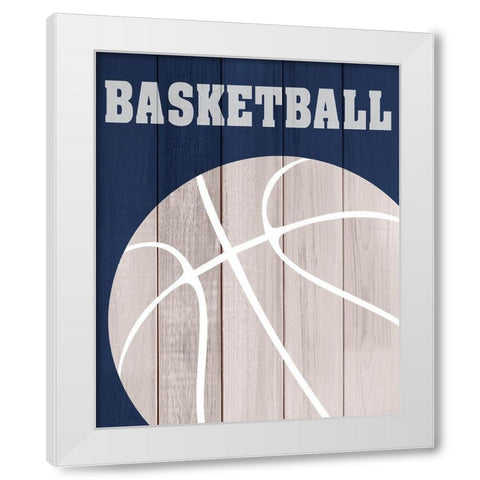 Play 2 White Modern Wood Framed Art Print by Kimberly, Allen