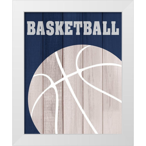 Play 2 White Modern Wood Framed Art Print by Kimberly, Allen