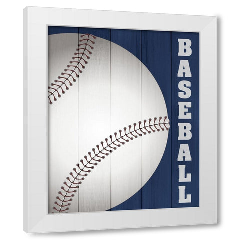 Play 3 White Modern Wood Framed Art Print by Kimberly, Allen