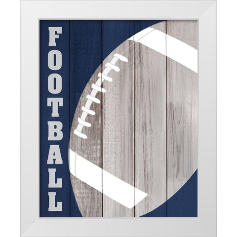 Play 4 White Modern Wood Framed Art Print by Kimberly, Allen
