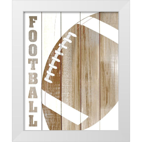 Lets Play 4 White Modern Wood Framed Art Print by Kimberly, Allen