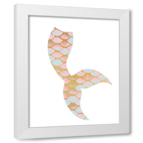 Be a Mermaid 2 White Modern Wood Framed Art Print by Kimberly, Allen