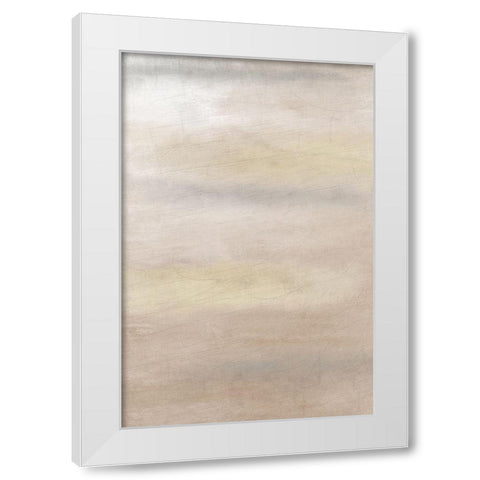Shades of Taupe White Modern Wood Framed Art Print by Kimberly, Allen