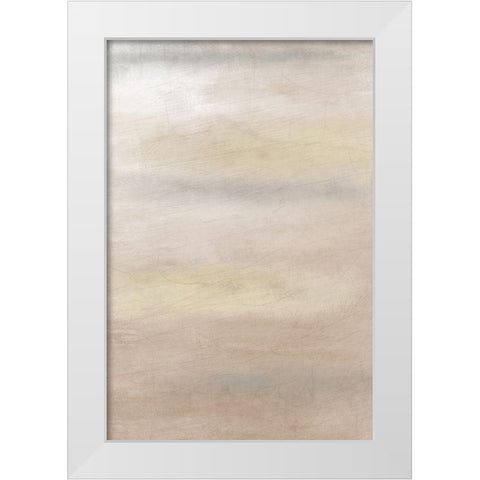 Shades of Taupe White Modern Wood Framed Art Print by Kimberly, Allen