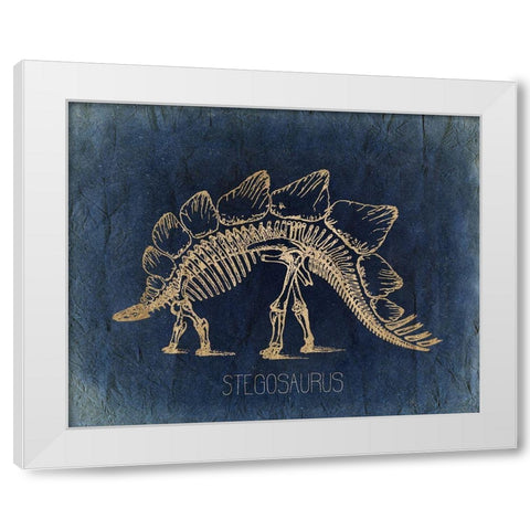 Dino Bones 1 White Modern Wood Framed Art Print by Kimberly, Allen