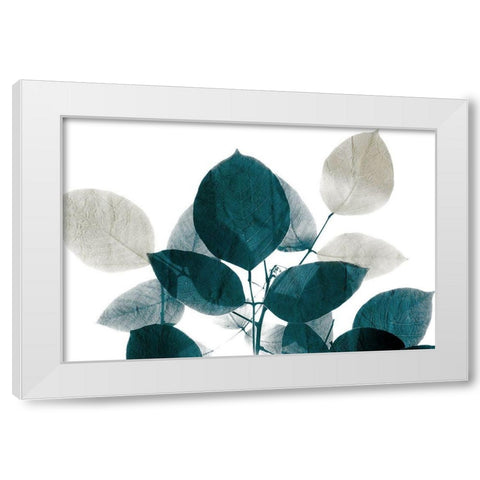 Midnight Leaves 1 White Modern Wood Framed Art Print by Allen, Kimberly