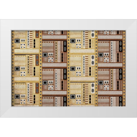 Print 4 White Modern Wood Framed Art Print by Kimberly, Allen